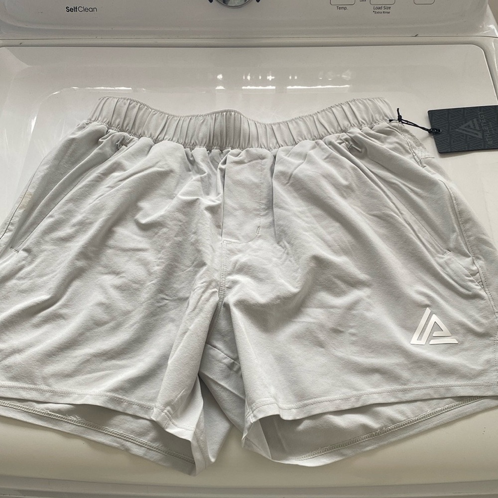 Athletic training and running shorts.